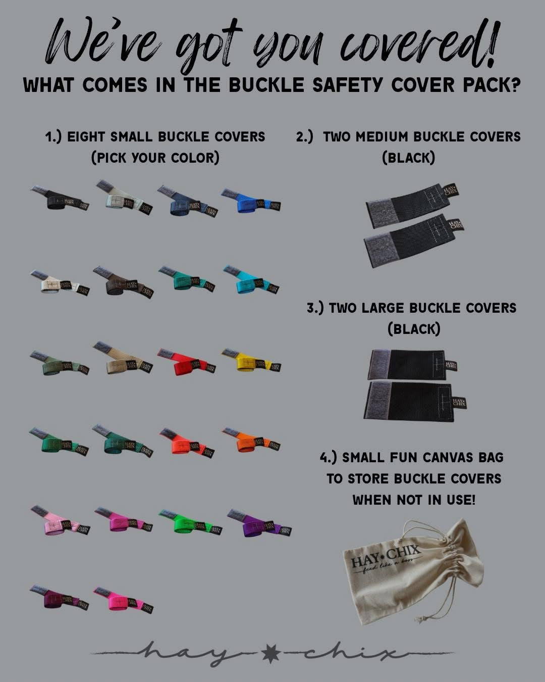 *Hay Chix® Buckle Safety Covers