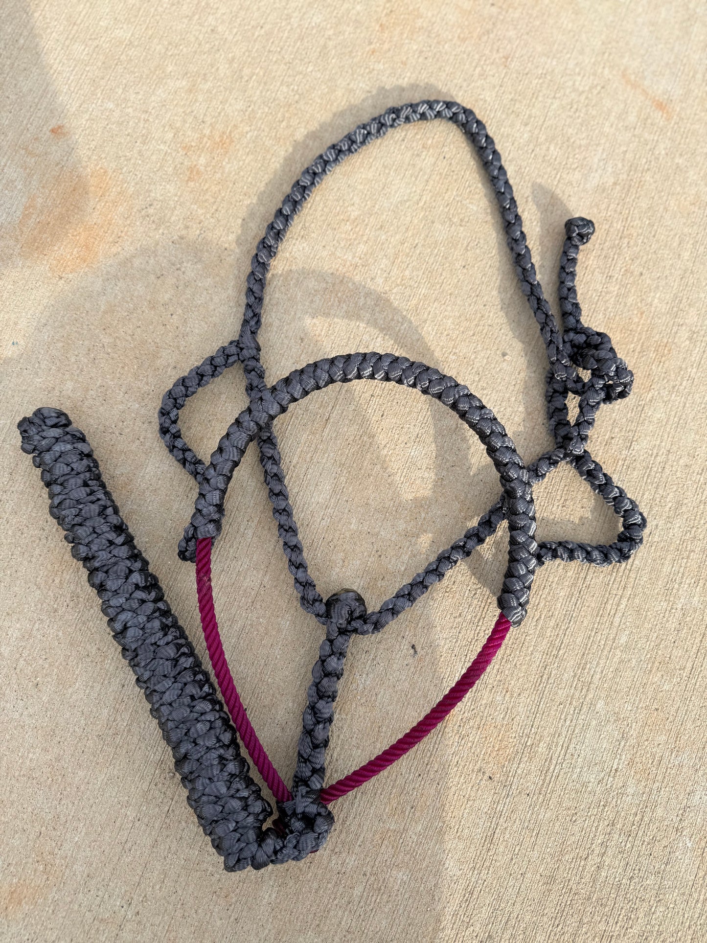 Slate Mule Tape Lariat Halter