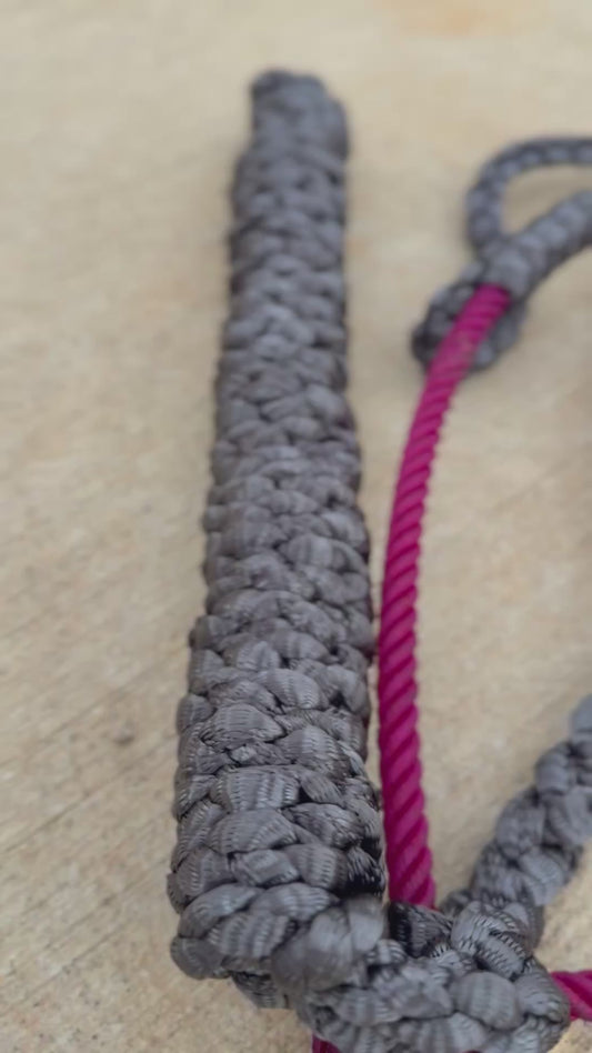 Slate Mule Tape Lariat Halter